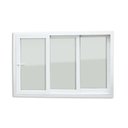 Ver imagem 6 de Janela de PVC 120x150cm 3 Folhas com Vidro Liso e Cremona Itec Brimak Branco