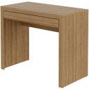Ver imagem 5 de Escrivaninha Mesa de Escritório 90 Cm 1 Gaveta Amêndoa