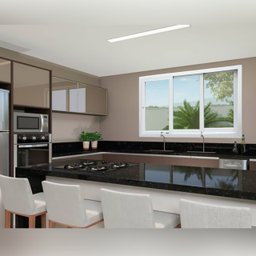 Janela de PVC 120x200cm 3 Folhas com Vidro Liso e Cremona ITEC Brimak - 1