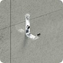 Ver imagem 2 de Cabide Gancho De Parede Cromado Para Toalha Plus