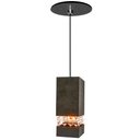 Ver imagem 3 de Pendente Luna em Madeira e Cristais – Ébano, Bivolt, Soquete E27