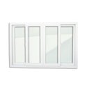 Ver imagem 6 de Janela de PVC 100x150cm 4 Folhas com Vidro Liso Itec Brimak Branco