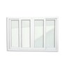 Janela de PVC 100x150cm 4 Folhas com Vidro Liso ITEC Brimak - 6