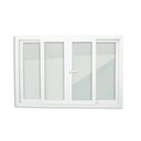 Ver imagem 6 de Janela de PVC 100x150cm 4 Folhas com Vidro Liso e Cremona Itec Brimak Branco