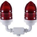 Ver imagem 1 de Aparelho de Sinalização Duplo 60W Incandescente Vermelho - 56154011 - TRAMONTINA