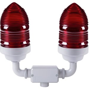 Aparelho de Sinalização Duplo 60W Incandescente Vermelho - 56154011 - TRAMONTINA
