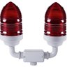 Aparelho de Sinalização Duplo 60W Incandescente Vermelho - 56154011 - TRAMONTINA - 1