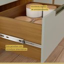 Ver imagem 6 de Cozinha Compacta 180cm 100% MDF Imperatriz Marrom/Off White - Nesher