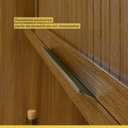 Ver mais imagens de Cozinha Compacta 180cm 100% MDF Imperatriz Marrom/Off White - Nesher