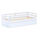 Ver imagem 4 de Bicama Solteiro Eco com Grade de Proteção Madeira Maciça Branco Mobilistore