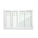 Ver imagem 6 de Janela de PVC 120x200cm 4 Folhas com Vidro Liso Itec Brimak Branco