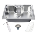 Ver imagem 1 de Cuba Pia Cozinha Gourmet Aço Inox 50x40 C Acessórios Fc-73
