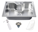 Ver imagem 1 de Cuba Pia Cozinha Gourmet Aço Inox 50x40 C Acessórios Fc-73