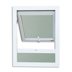 Janela de PVC Maxim-Ar 100x60cm com Bandeira e Vidro Mini Boreal ITEC Brimak - 6
