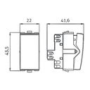 Ver imagem 2 de Módulo Interruptor Simples Margirius Sleek 10a Branco