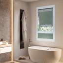 Ver imagem 1 de Janela de PVC Maxim-Ar 100x80cm com Bandeira e Vidro Mini Boreal ITEC Brimak