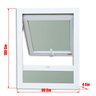Janela de PVC Maxim-Ar 100x80cm com Bandeira e Vidro Mini Boreal ITEC Brimak - 7