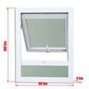 Ver imagem 7 de Janela de PVC Maxim-Ar 100x80cm com Bandeira e Vidro Mini Boreal ITEC Brimak