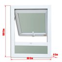 Ver imagem 7 de Janela de PVC Maxim-Ar 100x80cm com Bandeira e Vidro Mini Boreal Itec Brimak Branco