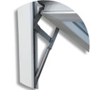 Ver imagem 2 de Janela de PVC Maxim-Ar 60x120cm 2 Basculas com Vidro Mini Boreal ITEC Brimak