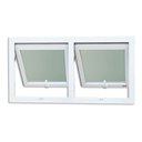 Ver imagem 6 de Janela de PVC Maxim-Ar 60x120cm 2 Basculas com Vidro Mini Boreal Itec Brimak Branco