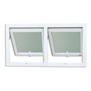 Ver imagem 6 de Janela de PVC Maxim-Ar 60x160cm 2 Basculas com Vidro Mini Boreal Itec Brimak Branco