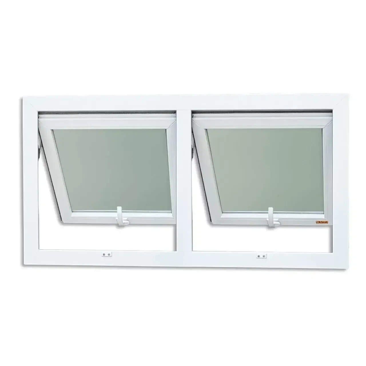 Ver imagem 6 de Janela de PVC Maxim-Ar 80x160cm 2 Basculas com Vidro Mini Boreal Itec Brimak Branco