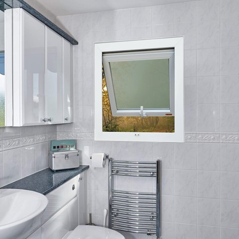 Janela de PVC Maxim-Ar 60x60cm com Vidro Mini Boreal ITEC Brimak