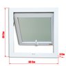 Janela de PVC Maxim-Ar 60x60cm com Vidro Mini Boreal ITEC Brimak - 7