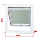 Ver imagem 7 de Janela de PVC Maxim-Ar 80x60cm com Vidro Mini Boreal ITEC Brimak