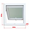 Janela de PVC Maxim-Ar 80x60cm com Vidro Mini Boreal ITEC Brimak - 7