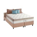 Ver imagem 1 de Cama Box Queen: Colchão Molas Anjos Superlastic King Best + Base Crc Suede Clean(158x198)