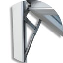 Ver imagem 2 de Janela de PVC Maxim-Ar 80x80cm com Vidro Mini Boreal ITEC Brimak