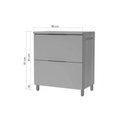 Ver imagem 3 de Balcão Cozinha Nesher Marquesa 1PTA 1GAV 80cm Nature/Greige