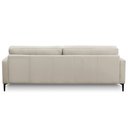 Ver imagem 3 de Sofá 3 Lugares para Sala Living Industrial 240cm Amélie L06 Couro Off White - Lyam Decor