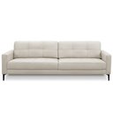 Ver imagem 2 de Sofá 3 Lugares para Sala Living Industrial 240cm Amélie L06 Couro Off White - Lyam Decor