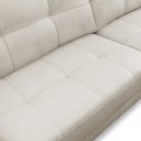 Ver mais imagens de Sofá 3 Lugares para Sala Living Industrial 240cm Amélie L06 Couro Off White - Lyam Decor