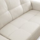 Ver imagem 6 de Sofá 3 Lugares para Sala Living Industrial 240cm Amélie L06 Couro Off White - Lyam Decor