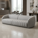 Ver imagem 2 de Sofá Orgânico Oslo 252cm Linho Premium Design Curvo Minimalista Escandinavo para Sala de Estar Luxo: