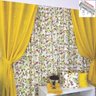 Cortina Para Trilho Suisso Aquarela 3,00m X 2,60m Sala Quarto - Amarela - 2