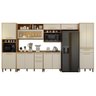 Cozinha Modulada Salvador 7 Peças Cinamomo/off White - Valdemóveis - 1