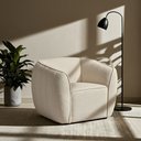 Ver imagem 2 de Poltrona Decorativa Premium Provença Bouclé Off White - Nexta Casa