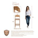 Ver imagem 6 de Conjunto Mesa Bistrô Alta 2 Banquetas Madeira Capri Amêndoa Cbmbc60