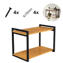 Ver imagem 4 de Prateleira Dupla Estante Mdf 30x60cm Tipo Industrial