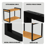 Prateleira Dupla Estante Mdf 30x60cm Tipo Industrial - 5