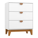 Ver imagem 2 de Móveis para Quarto Cômoda 3 Gavetas Magia Branco