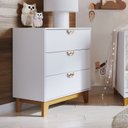 Ver imagem 1 de Móveis para Quarto Cômoda 3 Gavetas Magia Branco