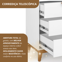 Ver imagem 4 de Móveis para Quarto Cômoda 3 Gavetas Magia Branco