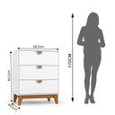 Ver imagem 3 de Móveis para Quarto Cômoda 3 Gavetas Magia Branco