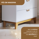Ver imagem 6 de Móveis para Quarto Cômoda 3 Gavetas Magia Branco